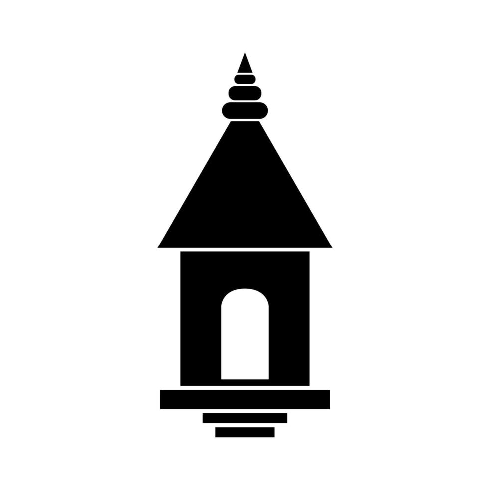 Hindu GOD temple vector icon.