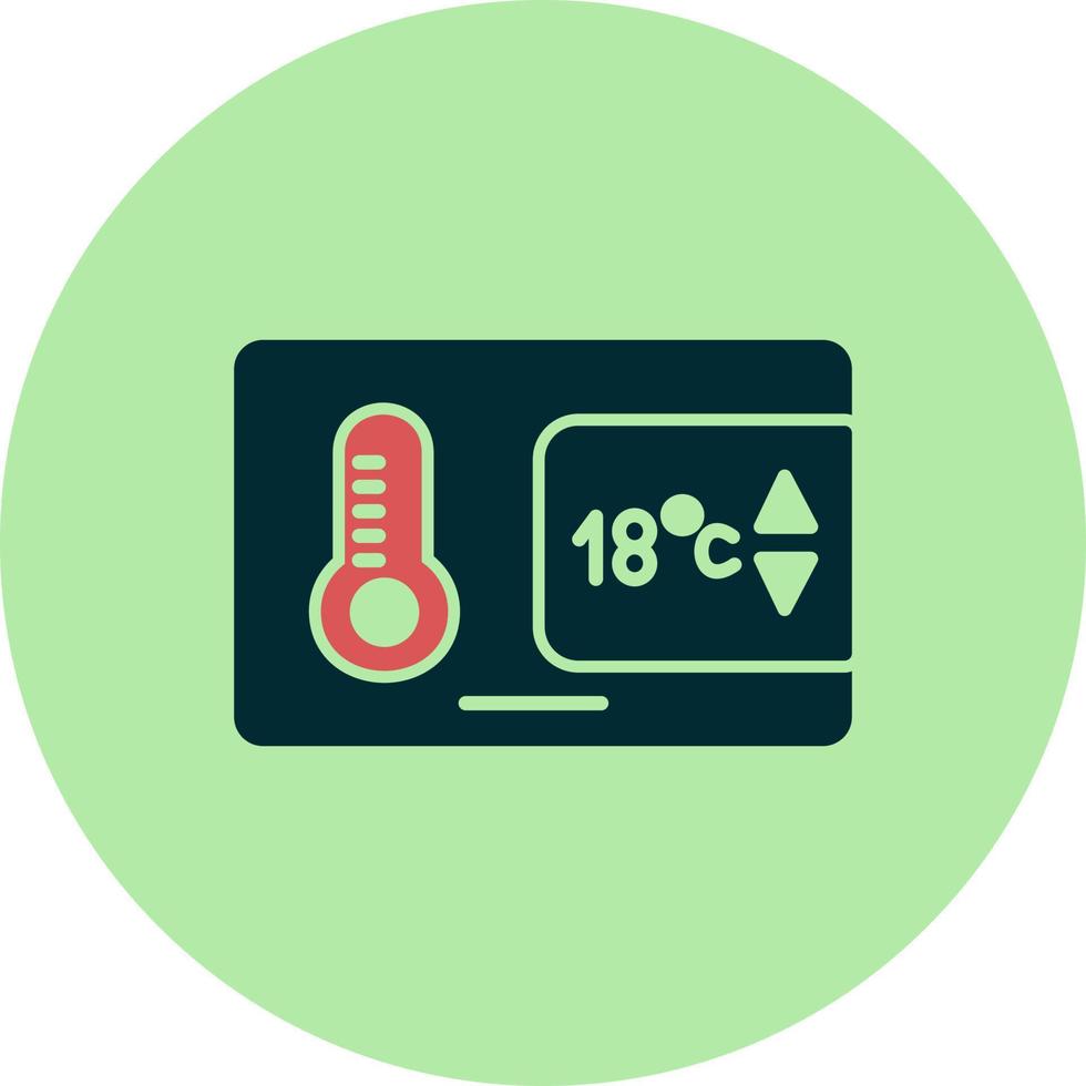 icono de vector de control de temperatura