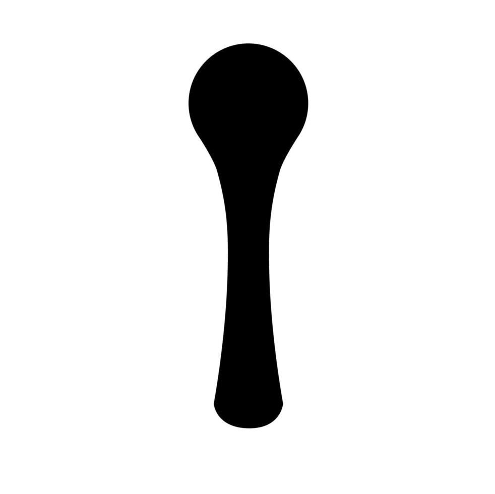 Wooden spoon vector icon. cooking spoon icon.