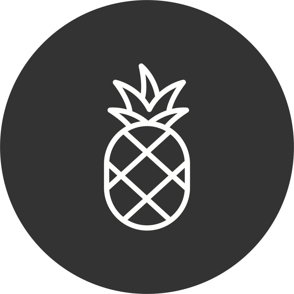 icono de vector de piña