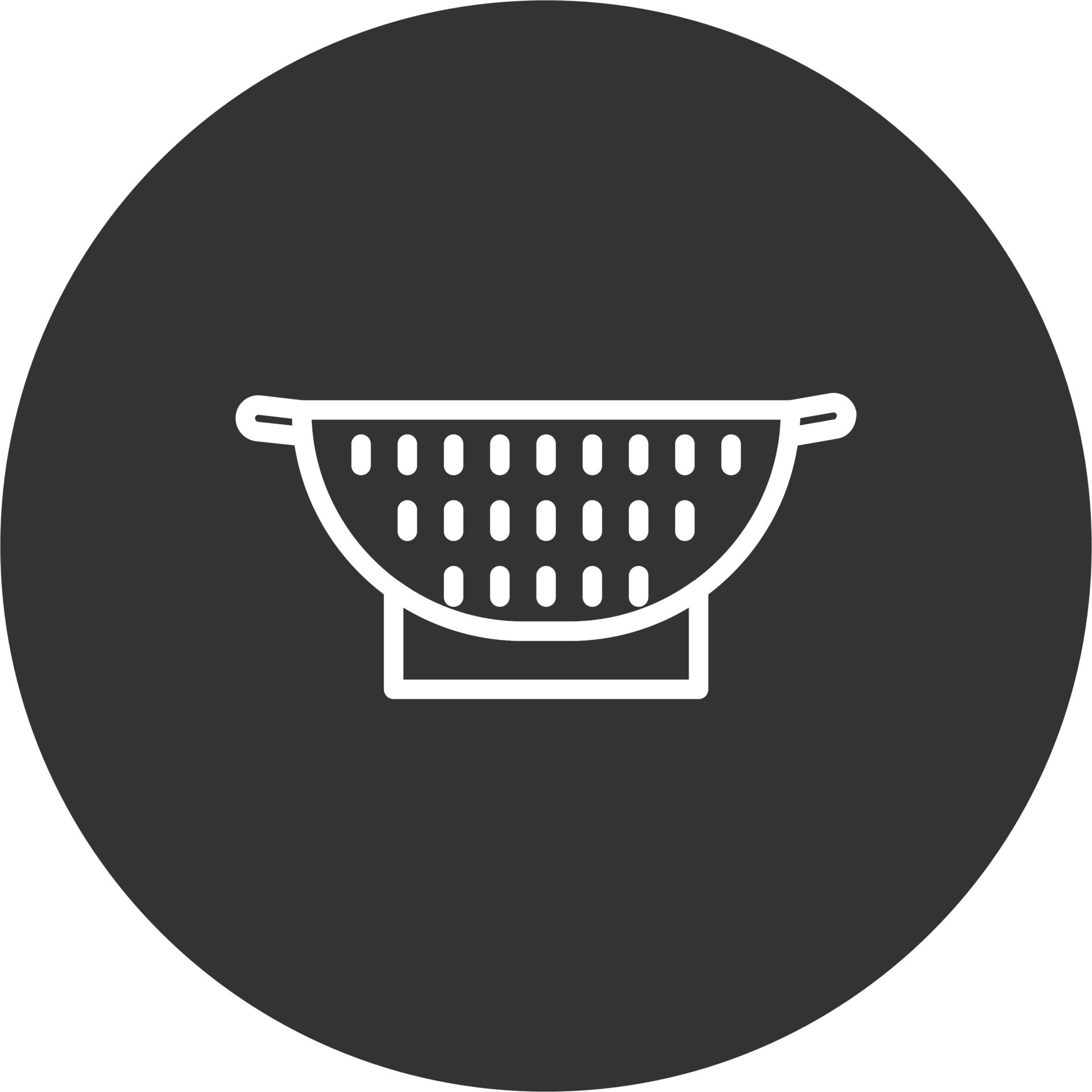 Colander Vector Icon 19620044 Vector Art at Vecteezy