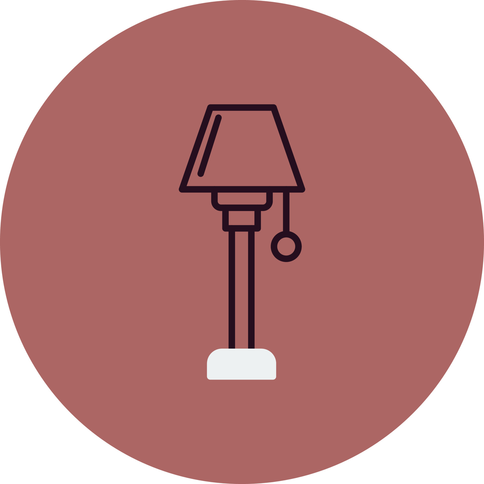 Floor lamp Vector Icon 19620108 Vector Art at Vecteezy