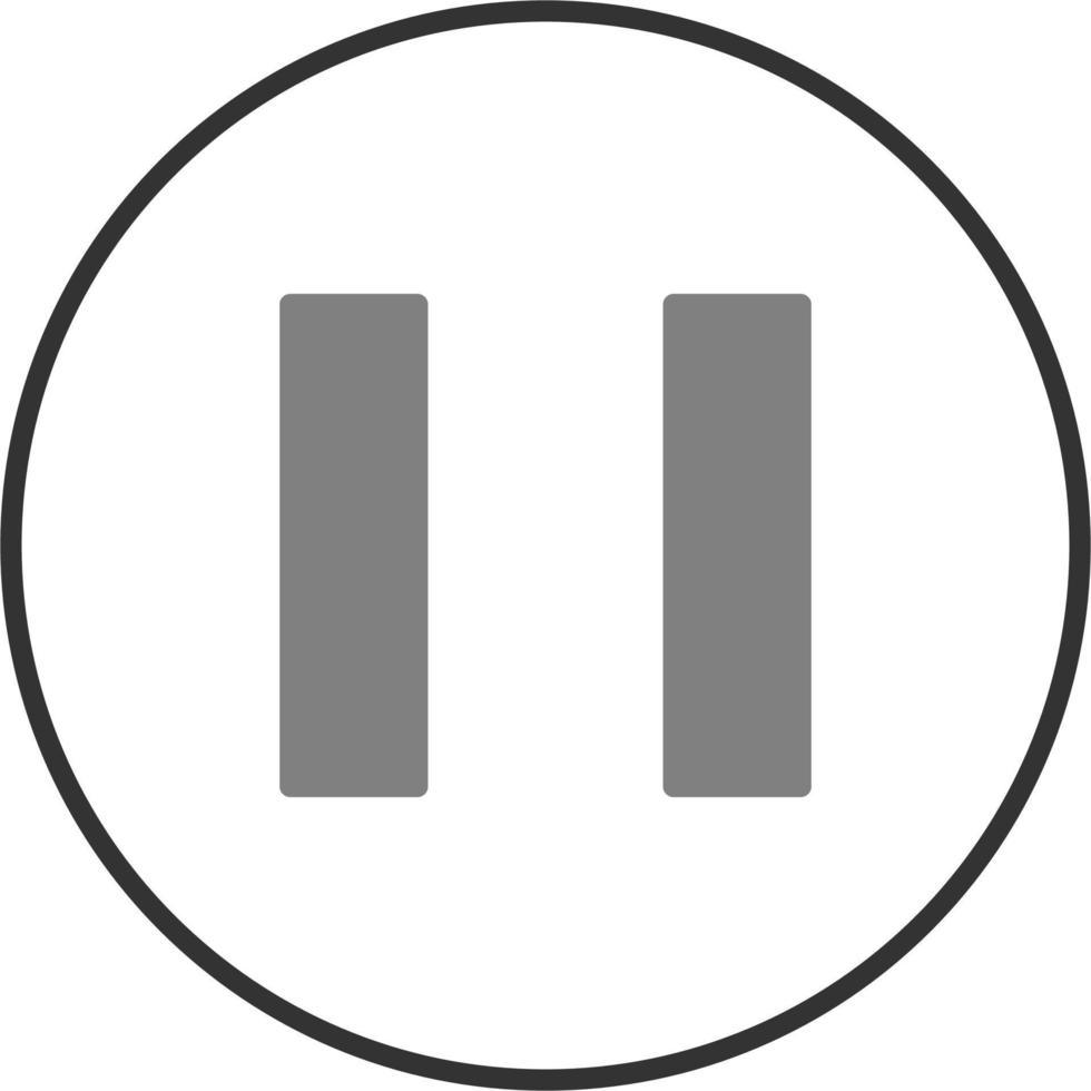 Pause button Vector Icon