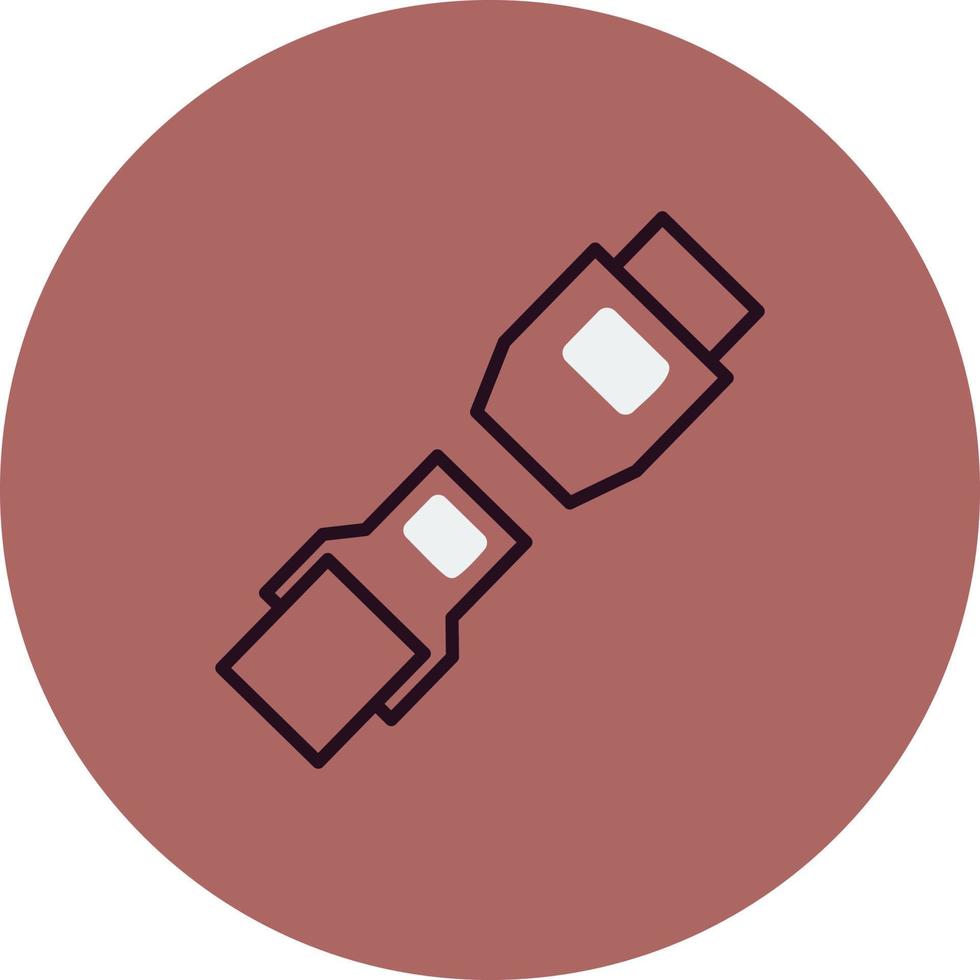 Seat belt Vector Icon