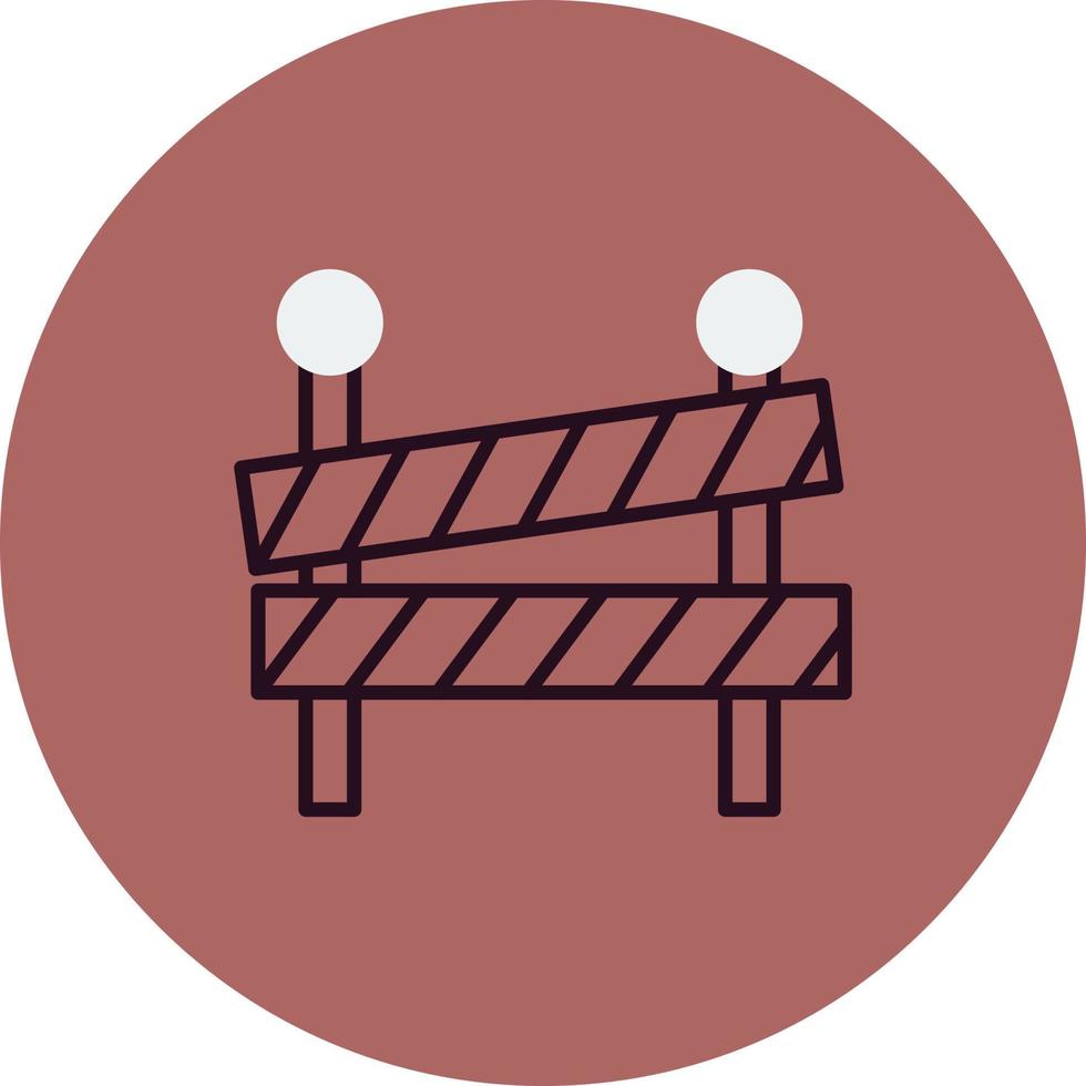 Road block Vector Icon