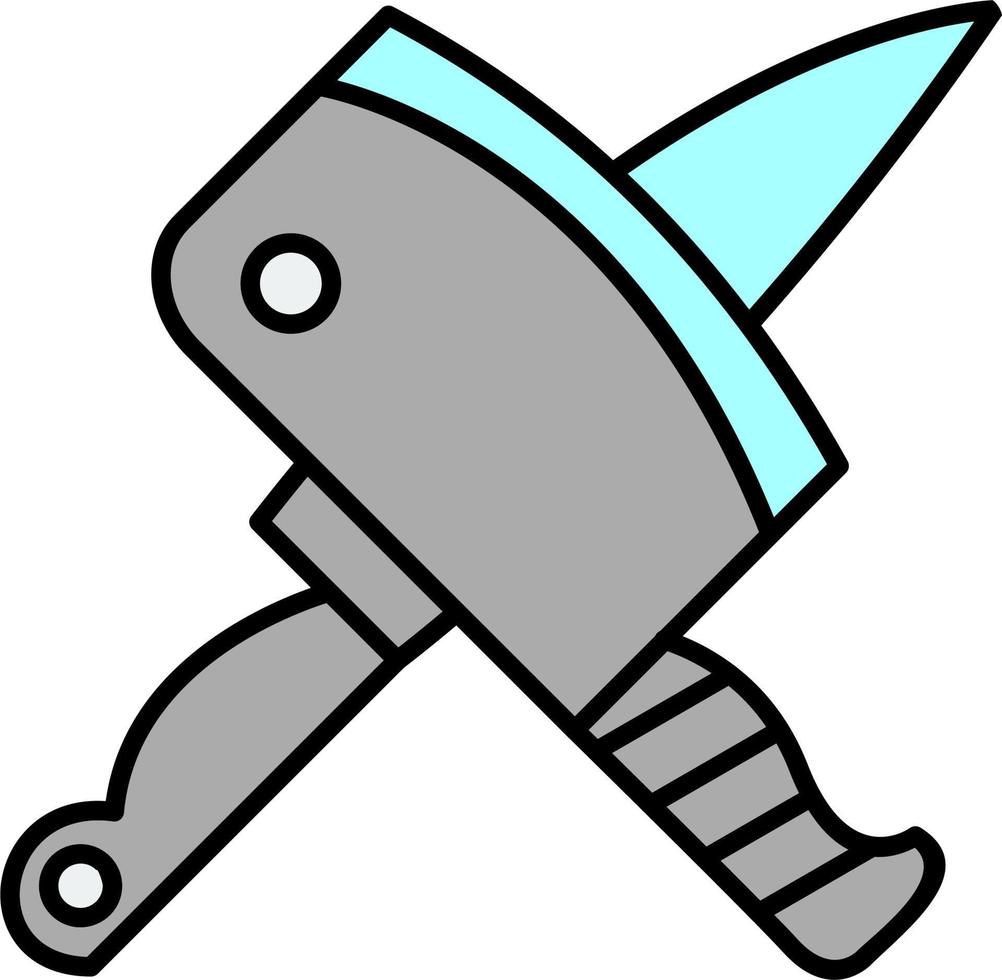 Cleaver Knife Vector Icon