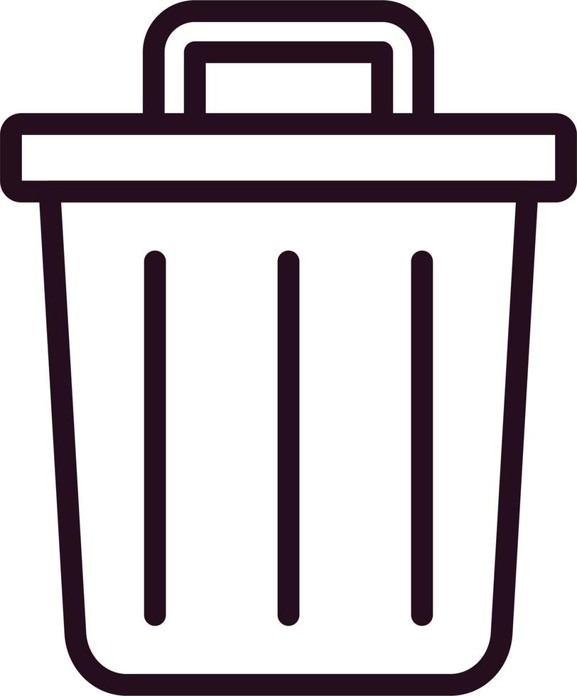 Trash Bin Vector Icon