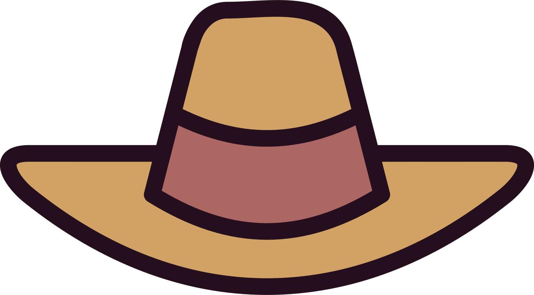 icono de vector de sombrero de vaquero