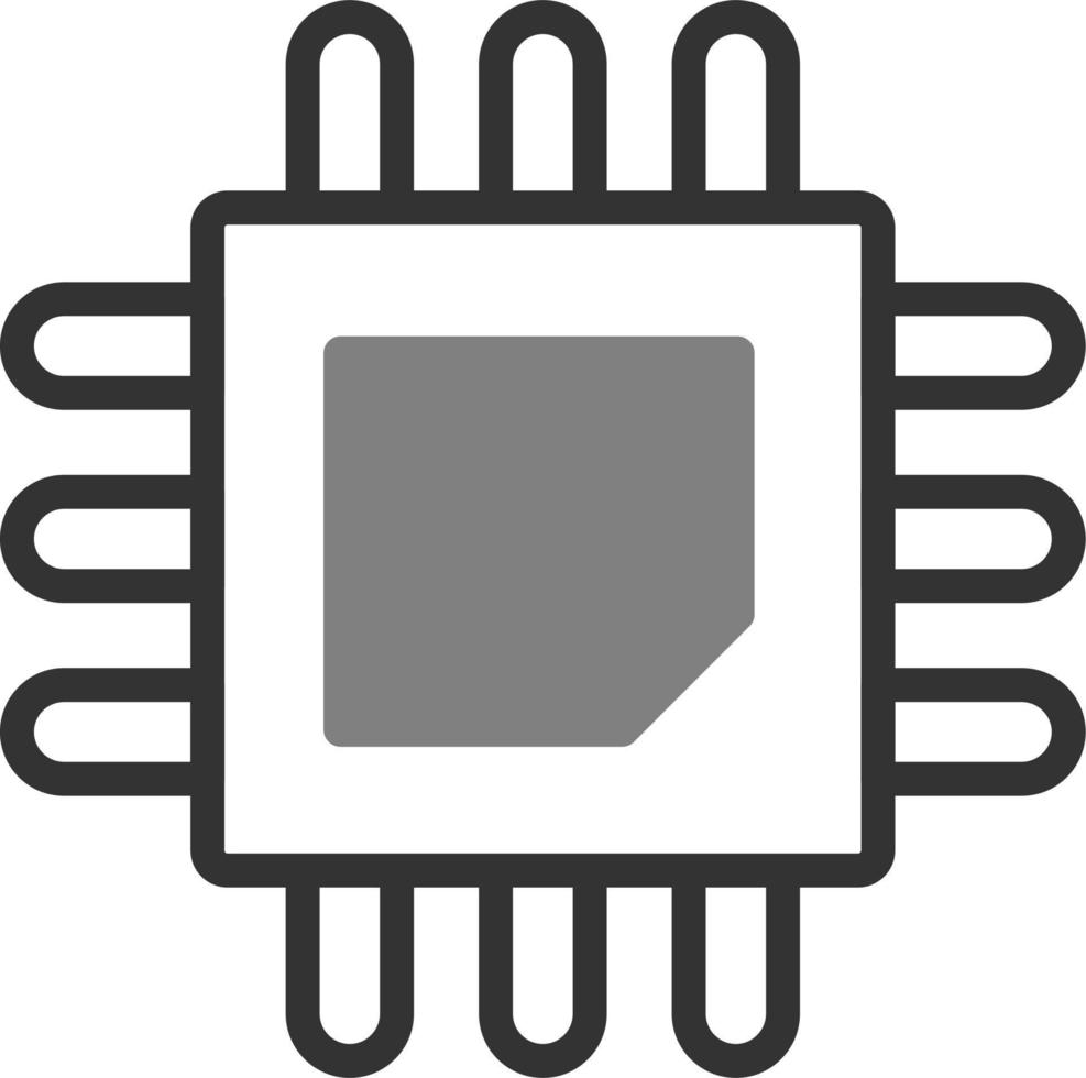 icono de vector de cpu