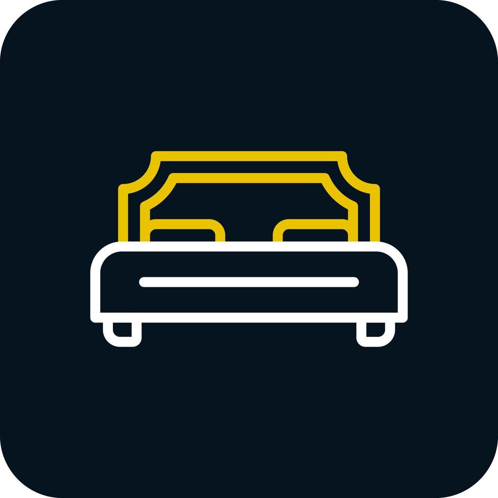 Double Bed Vector Icon