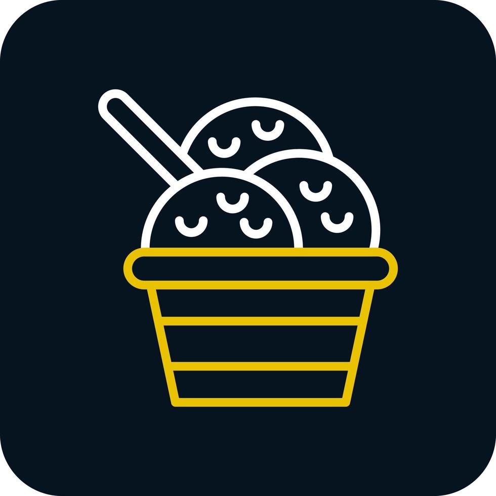 icono de vector de helado