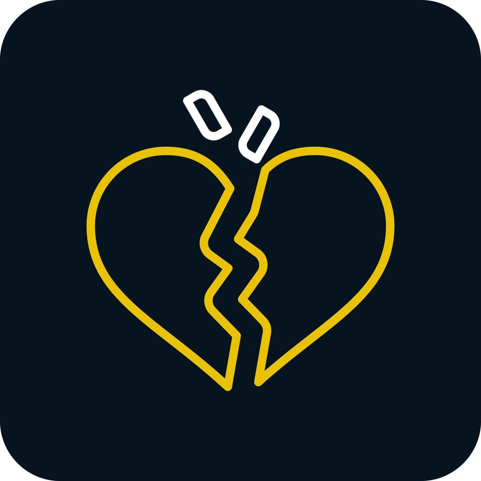 Broken Heart Vector Icon