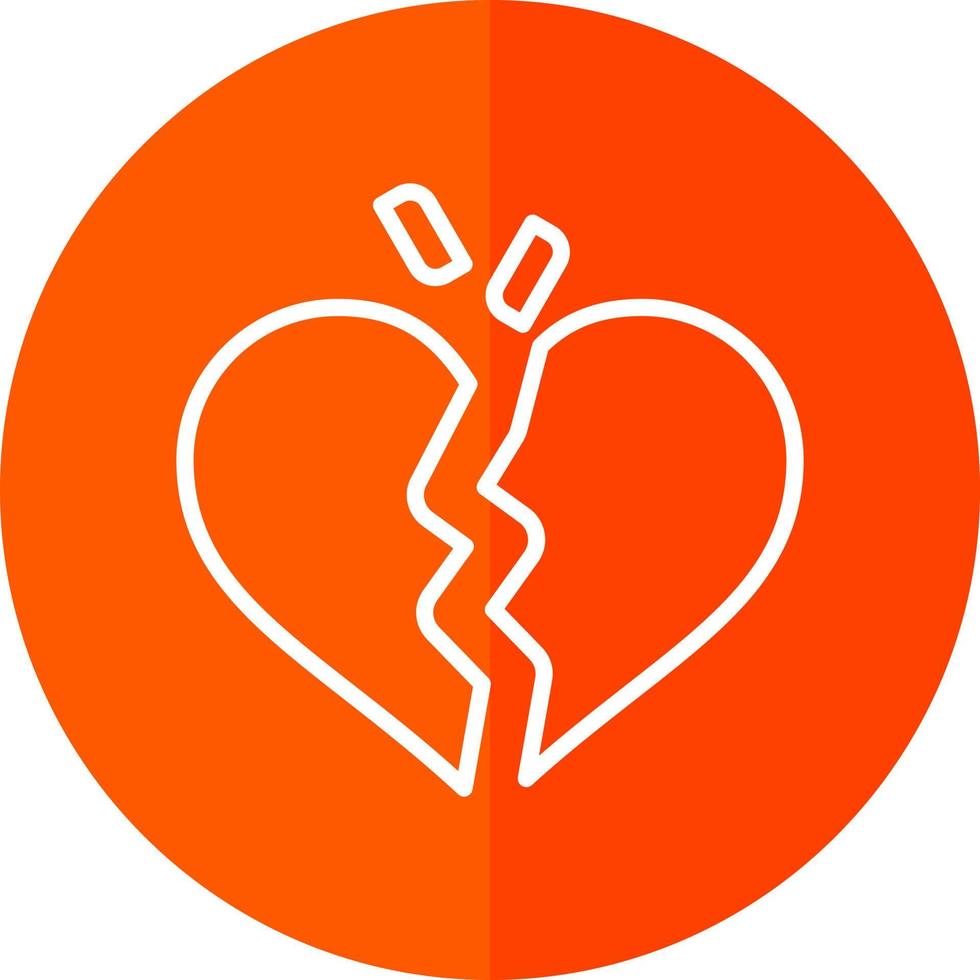 Broken Heart Vector Icon