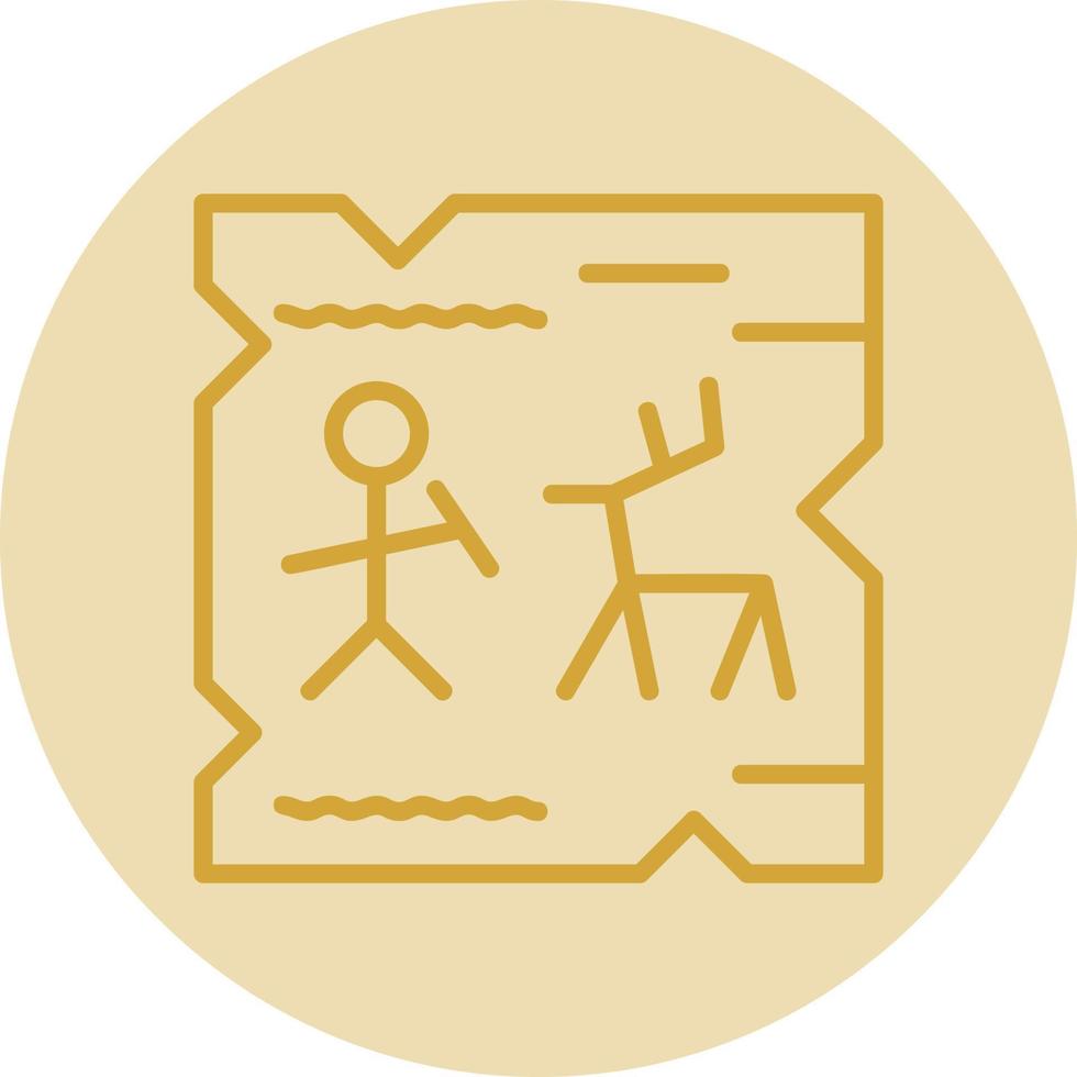 Cave Painting Vector Icon