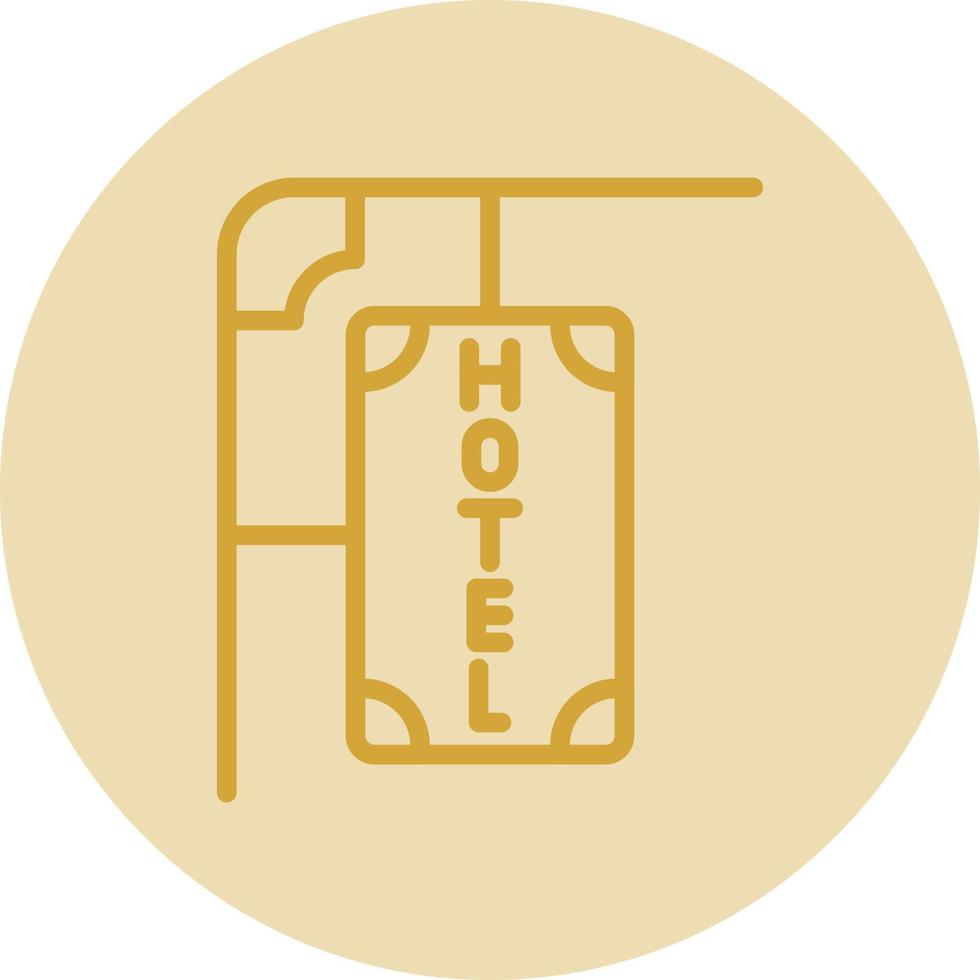 icono de vector de signo de hotel