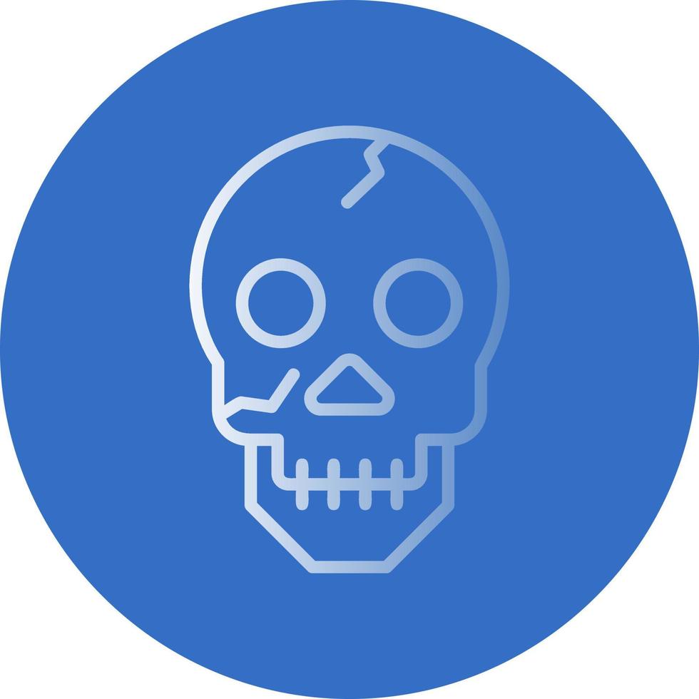 icono de vector de calavera