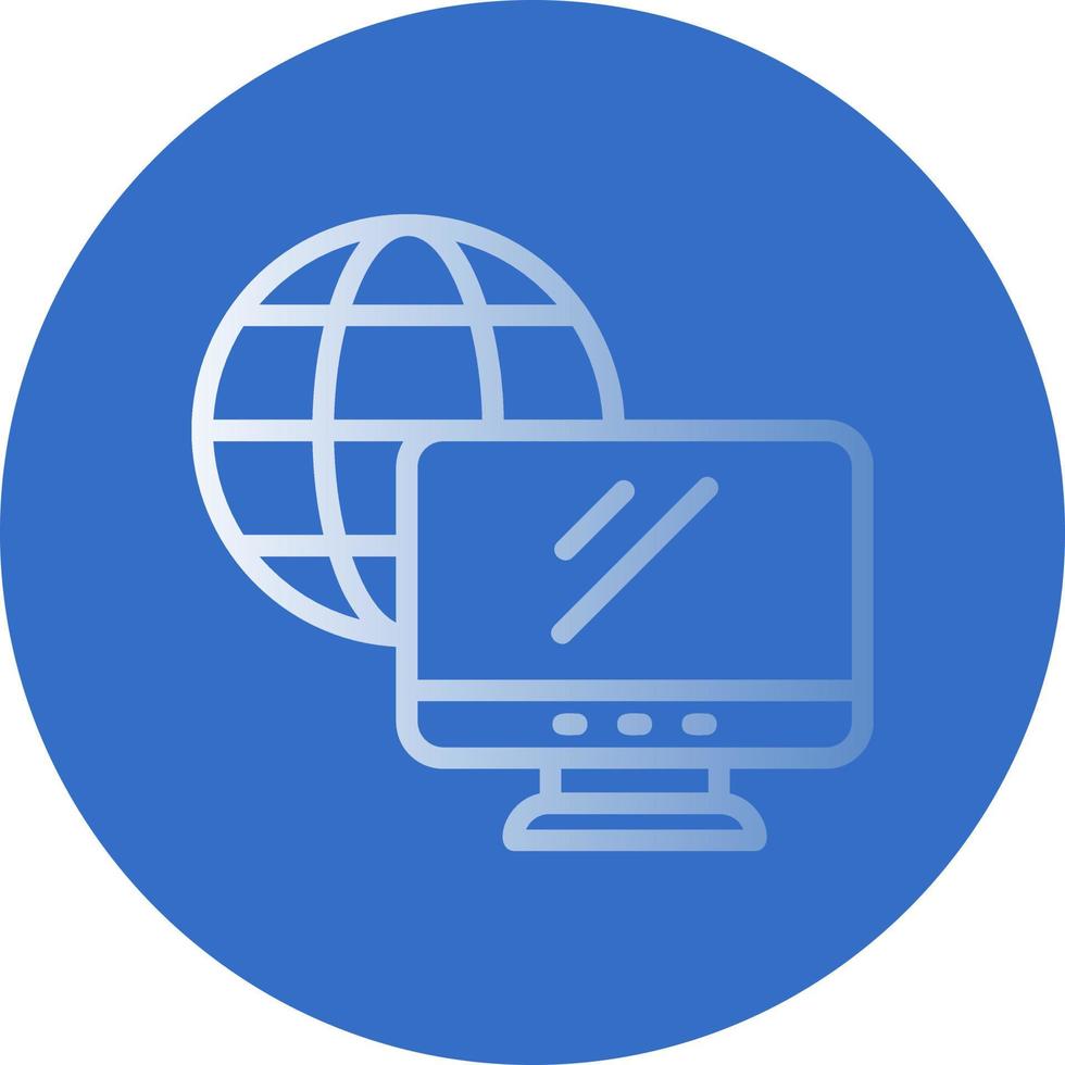 Remote Working Vector Icon