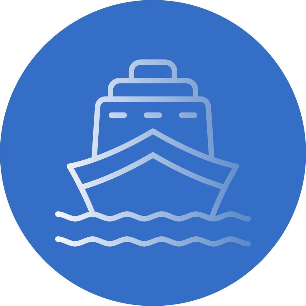 icono de vector de barco