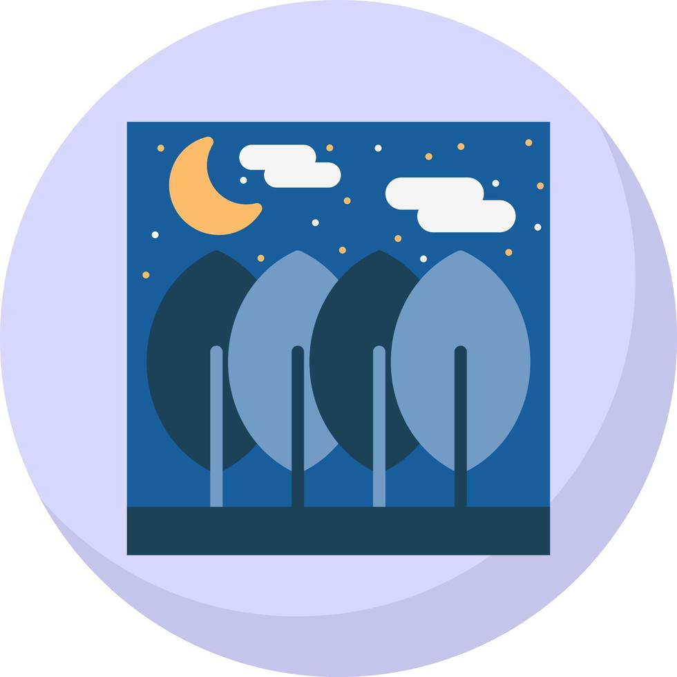 icono de vector de bosque