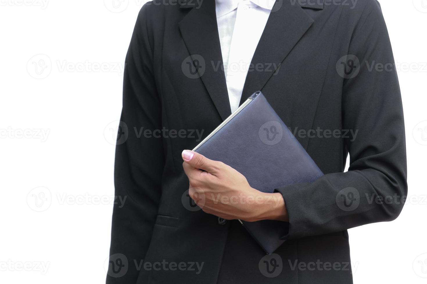 negocio hombre participación un libro en blanco antecedentes foto