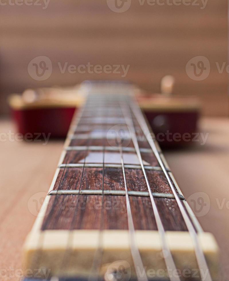 Electric guitar neck photo