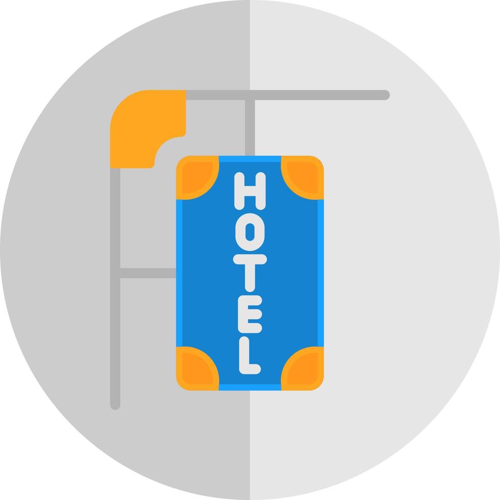 icono de vector de signo de hotel