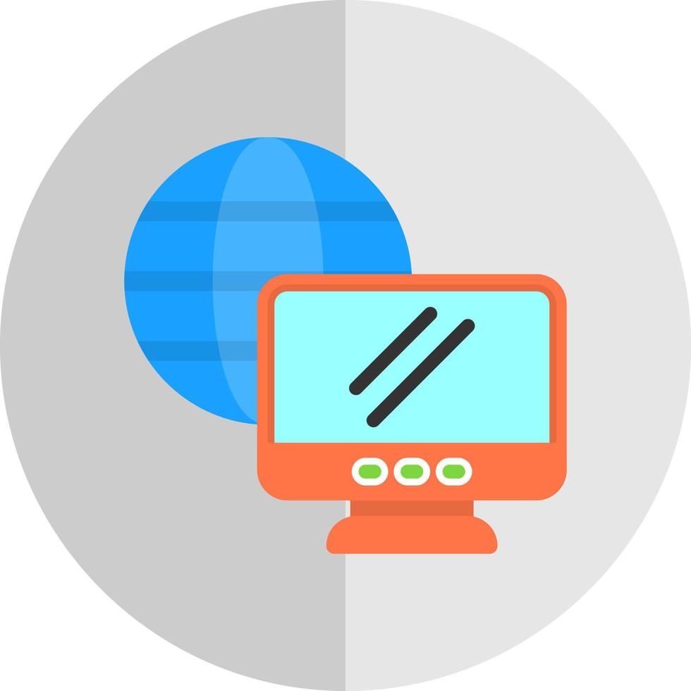Remote Working Vector Icon
