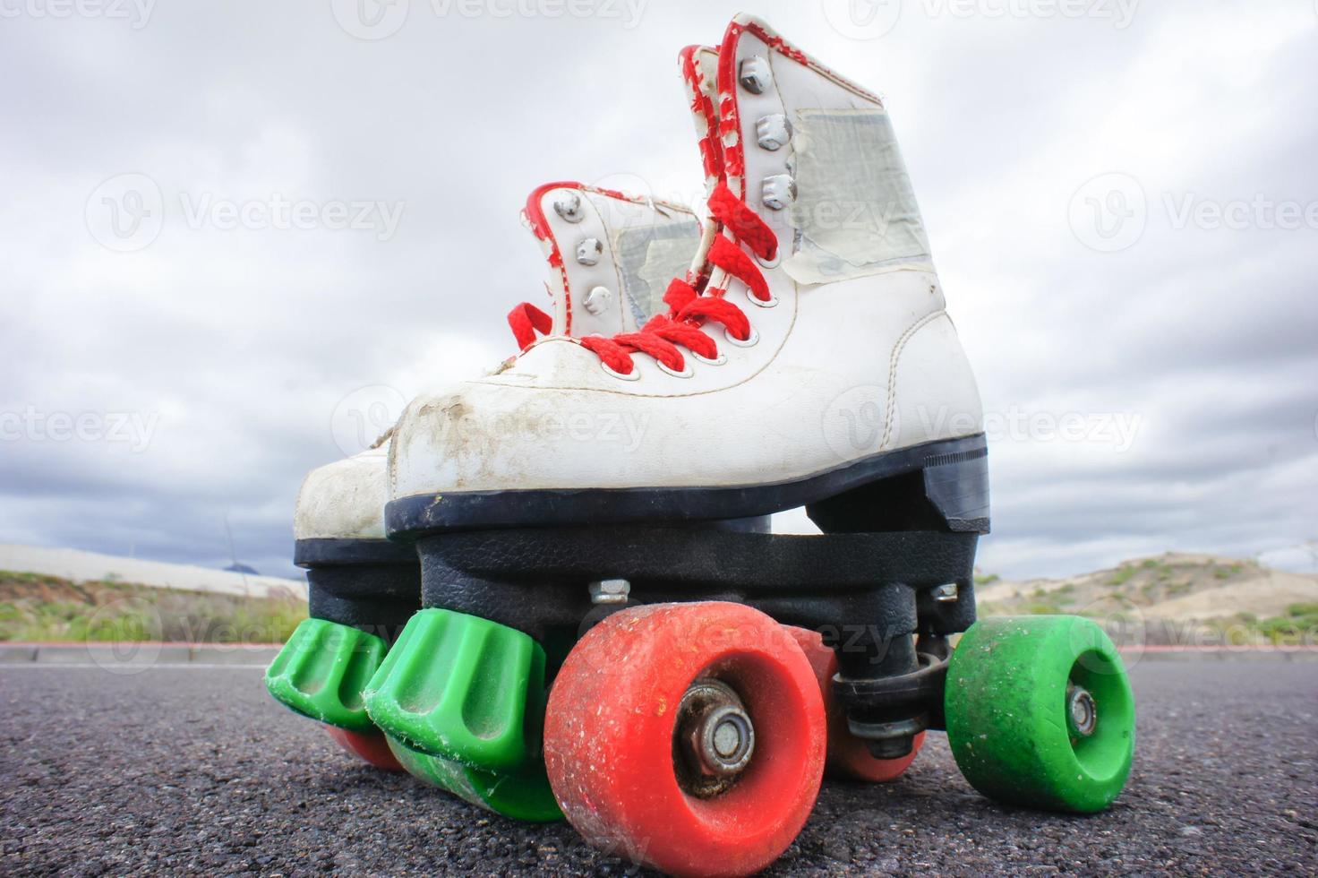 White roller skates photo