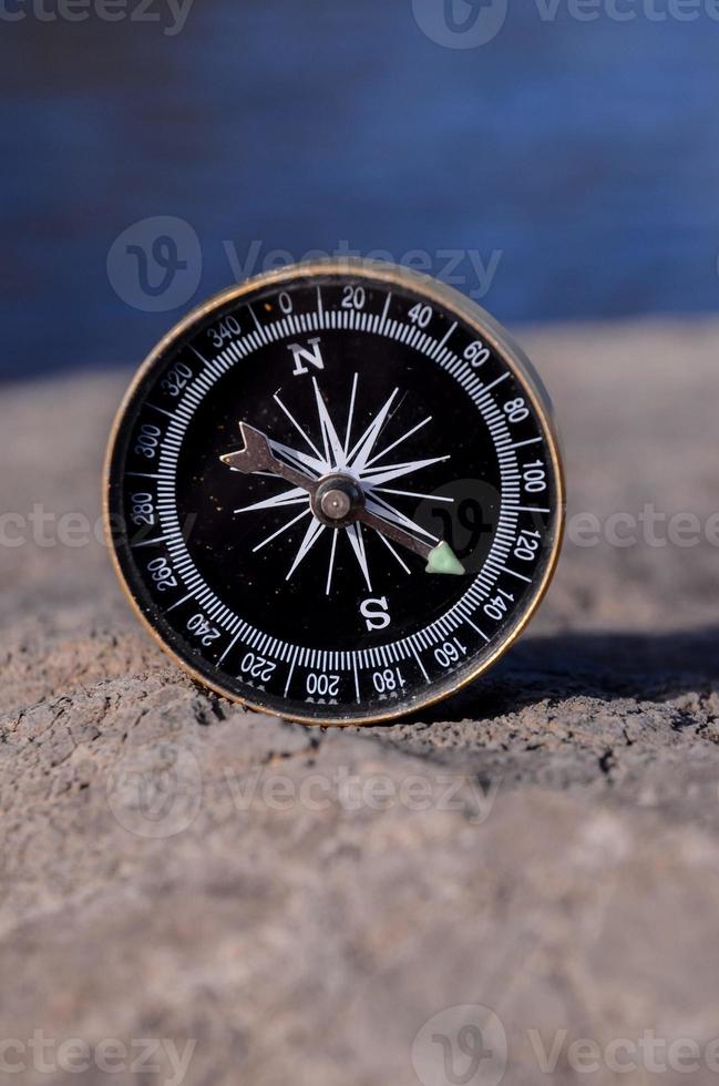 Compass on the ground photo