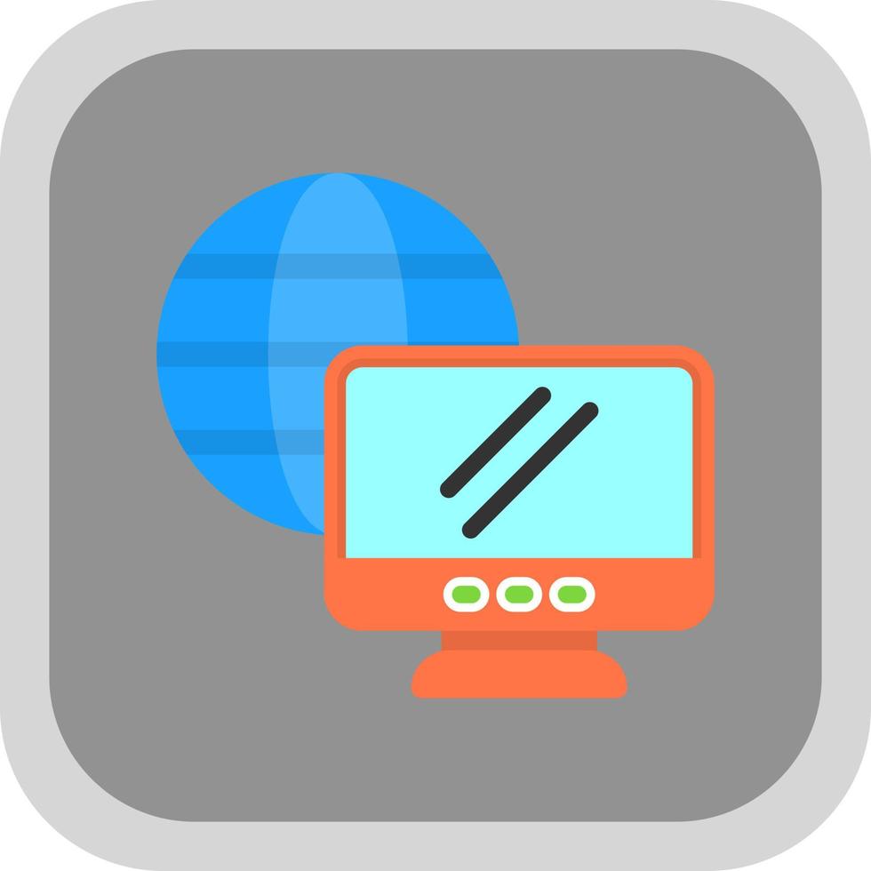 Remote Working Vector Icon