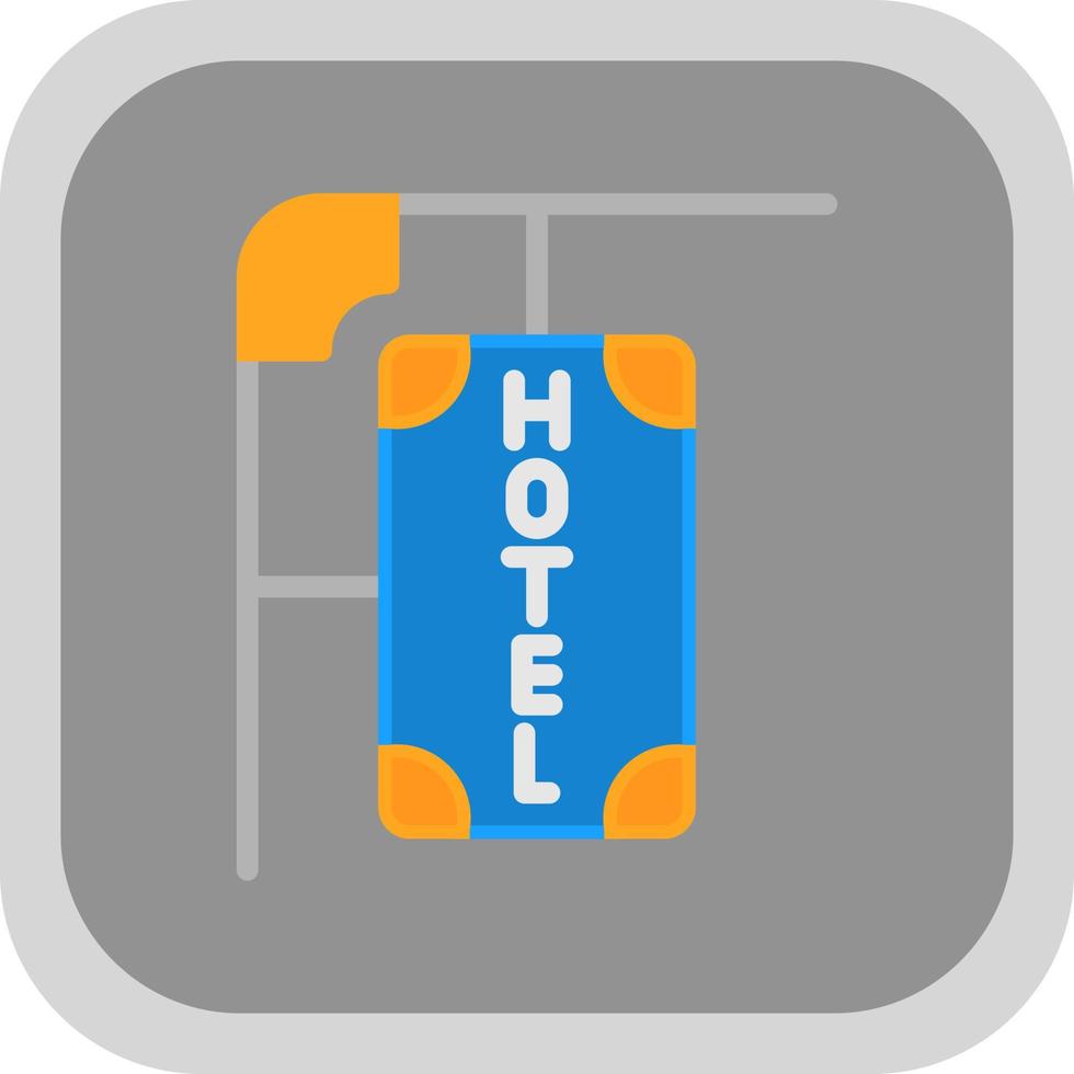 icono de vector de signo de hotel