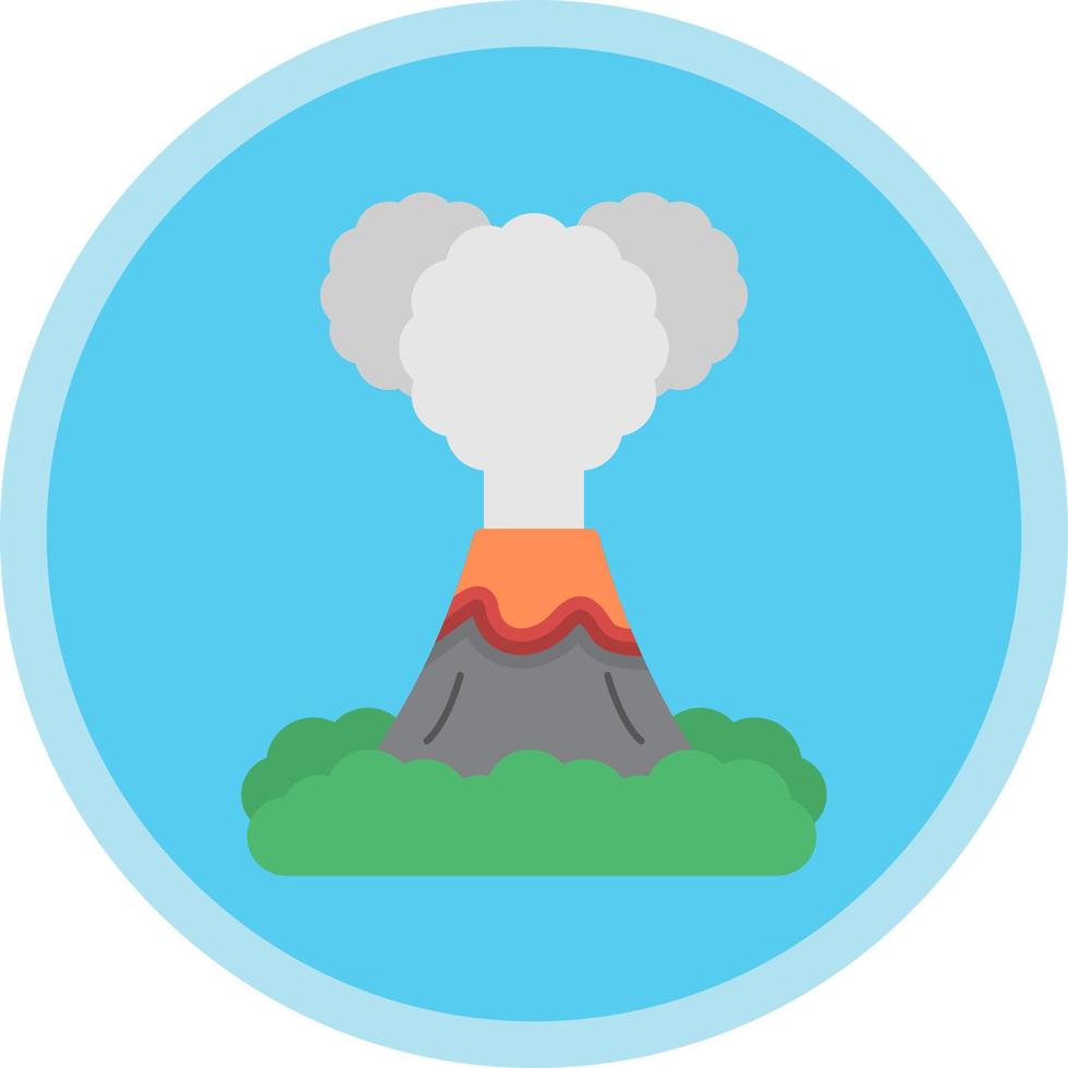 icono de vector de volcán