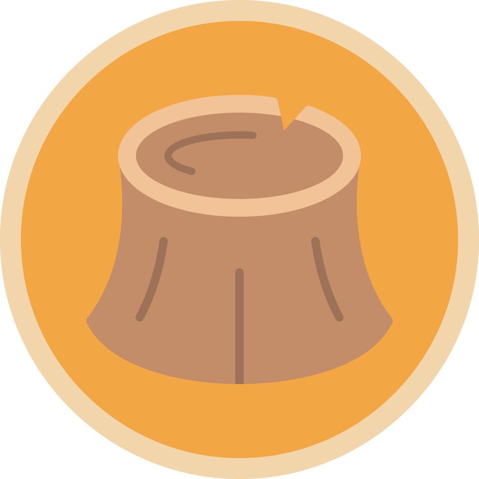 Woodstump Vector Icon