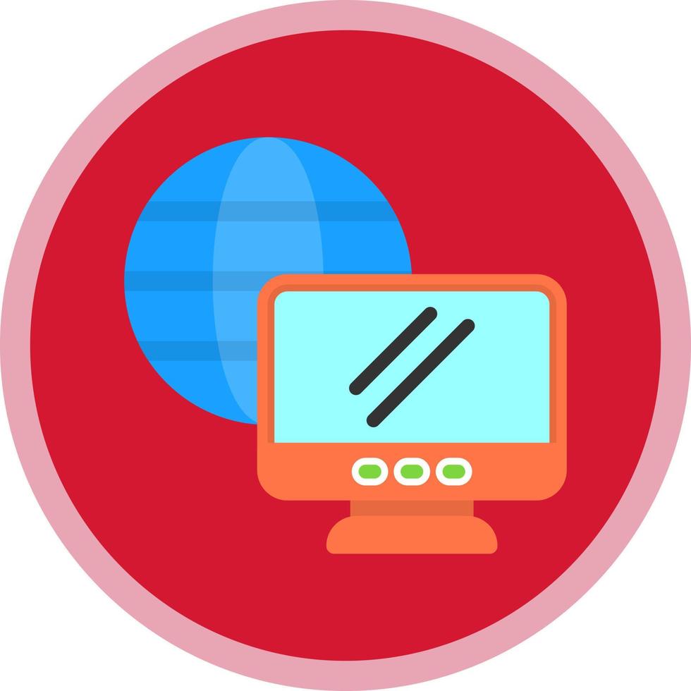 Remote Working Vector Icon
