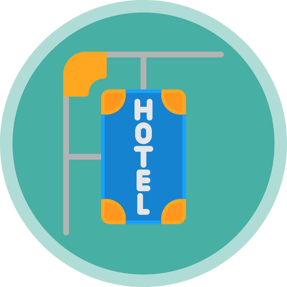 icono de vector de signo de hotel