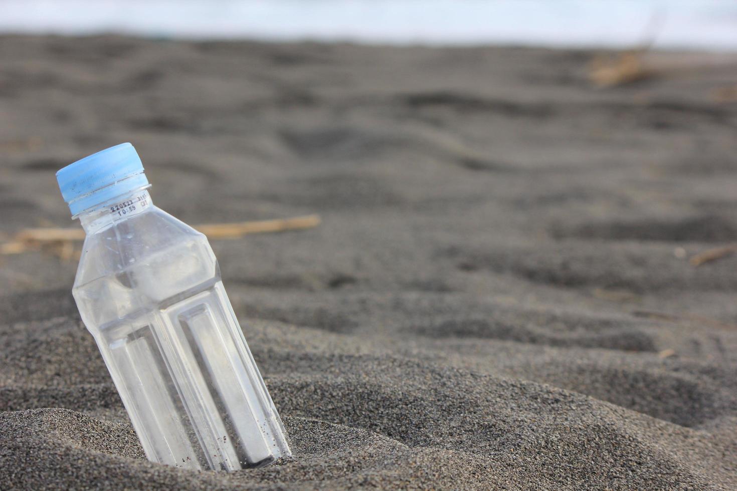 photo of a plain used bottle with daylight