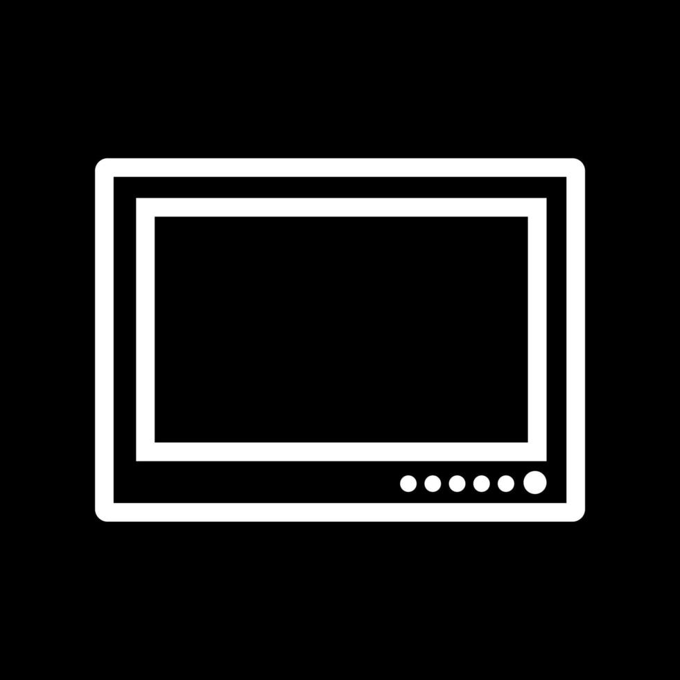 TV vector icon. Line work icon of TV.