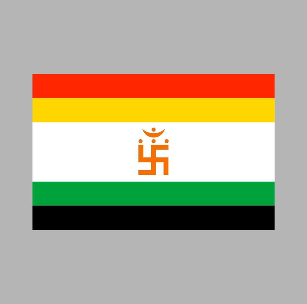 Jainism flag vector. Jainism flag icon. vector