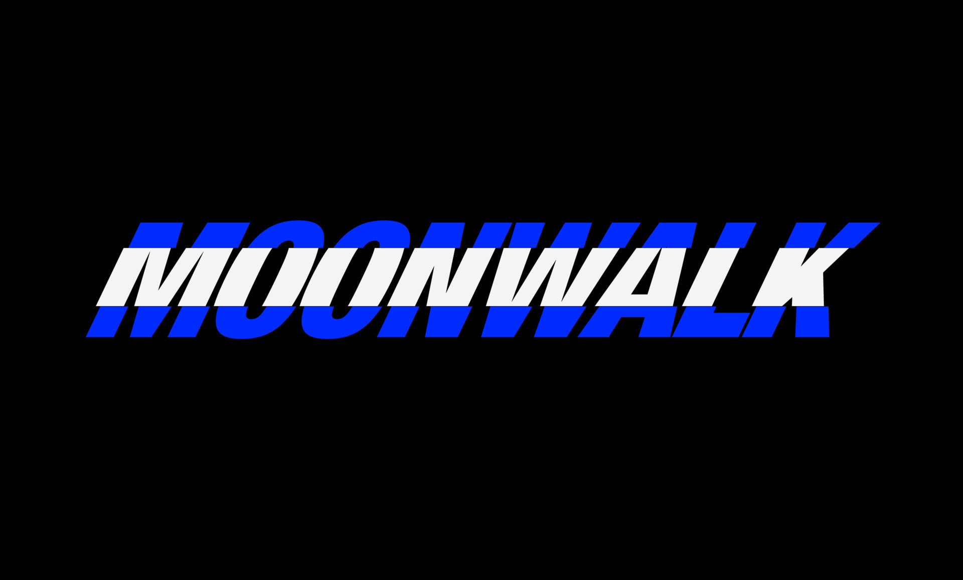 Moonwalk shop monogram. Moonwalk typography logo. 19626324 Vector Art