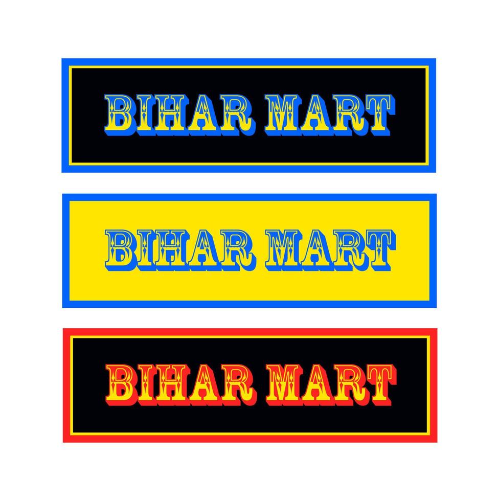 Bihar mart logo. Bihar mart vector. vector