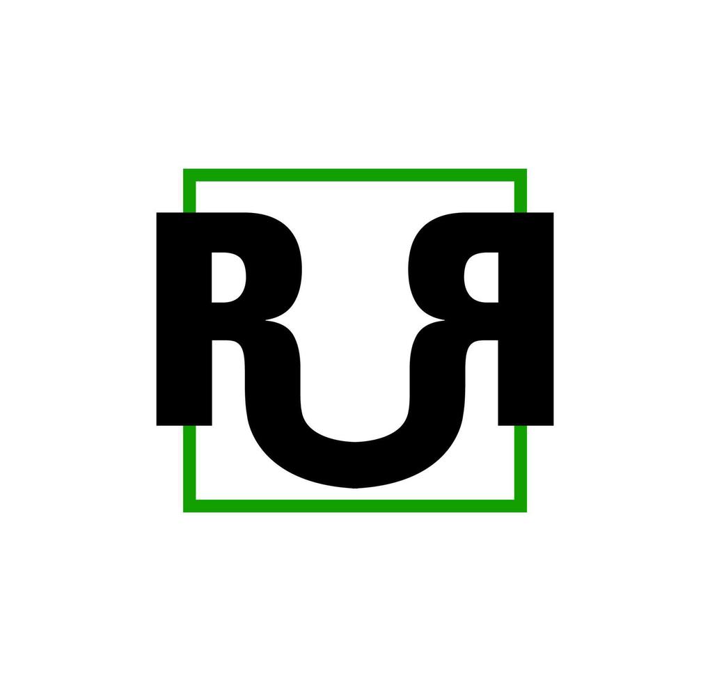 Rur empresa nombre inicial letras monograma. Rur letras icono. vector