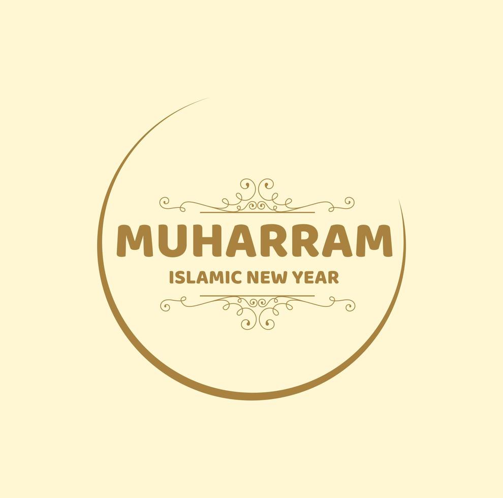 Muharram Islamic new year. vector