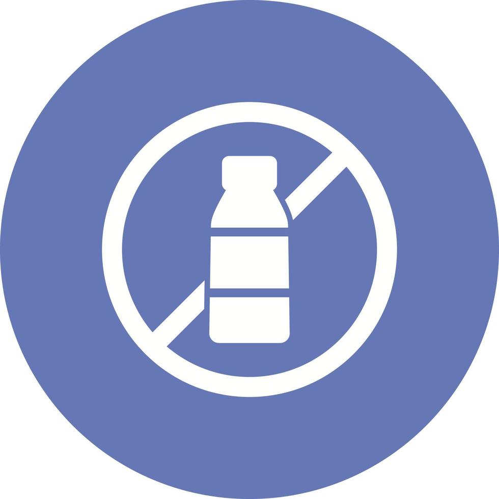 No Plastic Vector Icon