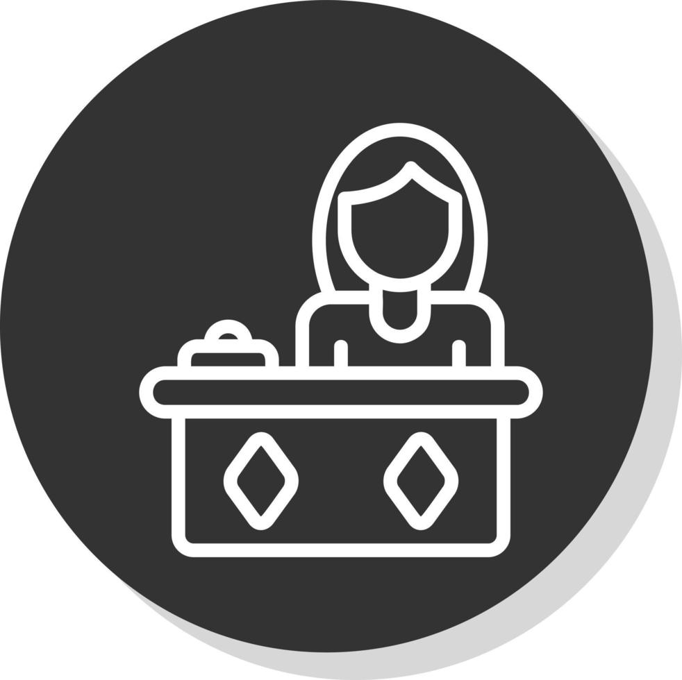 Receptionist Vector Icon