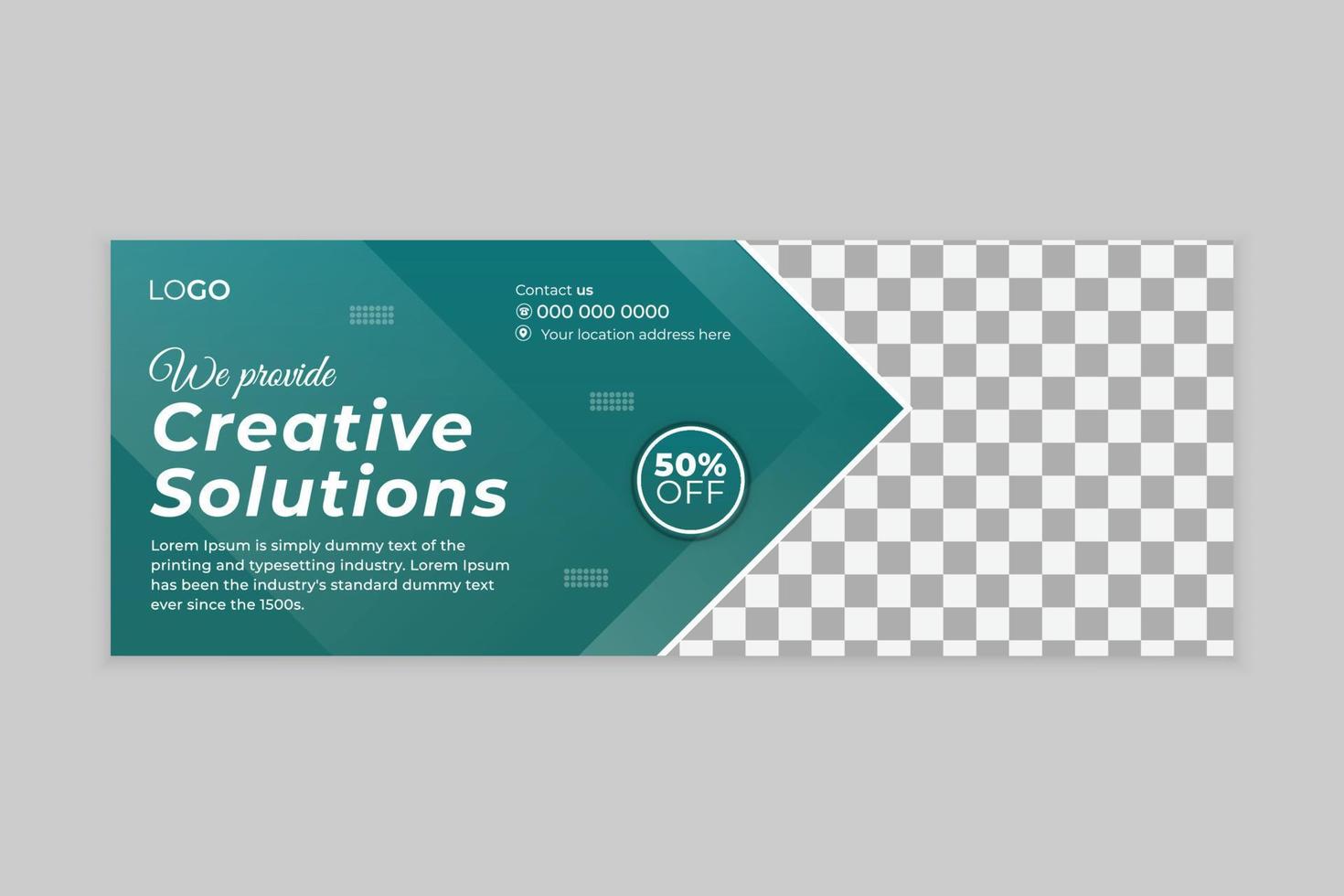 Digital social media post design or marketing  cover page template vector