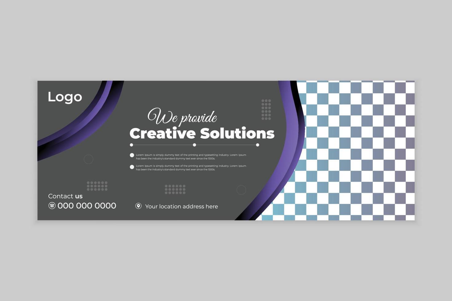 Business social media post design template or abstract shapes with gradient colors vector