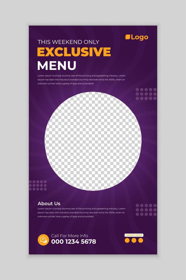 Special delicious ice cream social media story post design template, perfect for restaurant and culinary promotion. Editable sale banner with gradient background vector