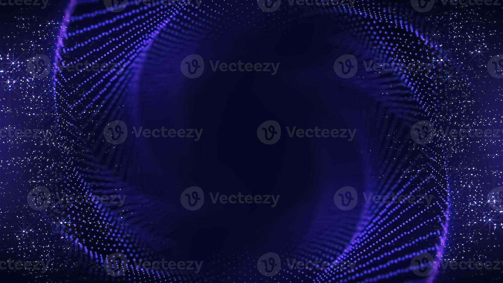 Purple Blue Vortex Award Background. Traditional Style Sparkle Glowing Effect.Jubilee Night Decorative Invitation. New Trend Shining Visual. Particles Glitter Shining on Stage Celebration Graphics photo