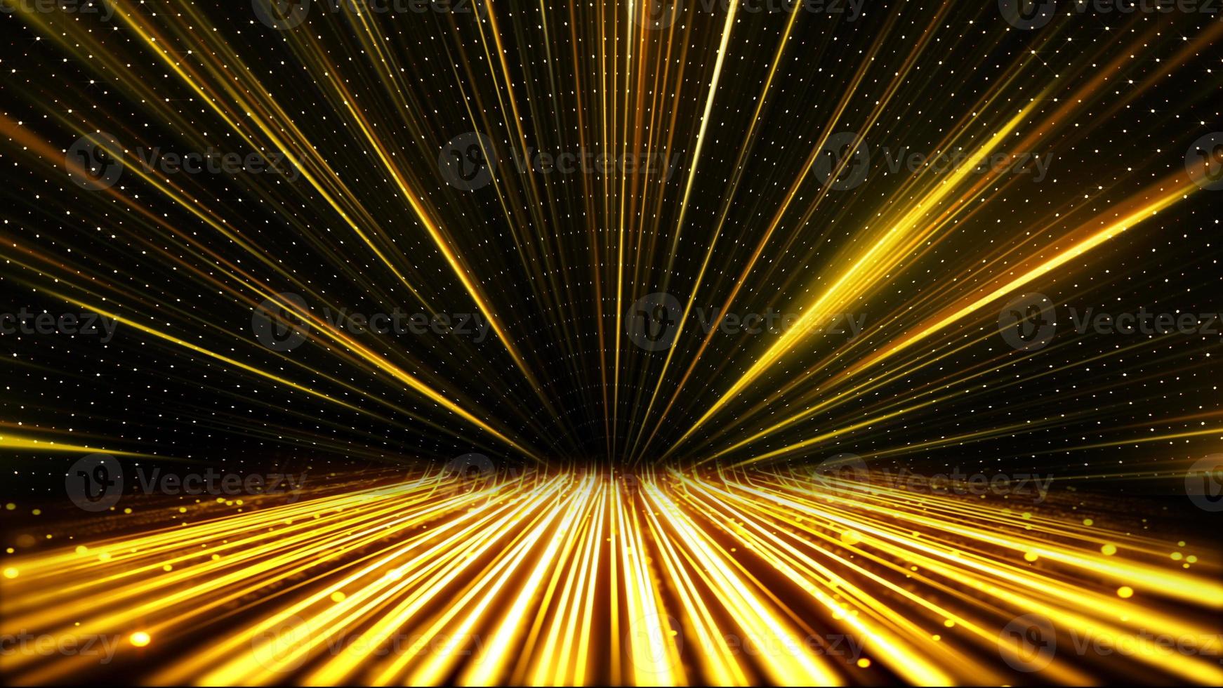 Golden Yellow Concentric Rays Glowing Lines Shimmer Awards Graphics Background Celebration Entertainment Light Template Frame Line Luxury Premium Corporate Abstract Design Template Banner Certificate photo