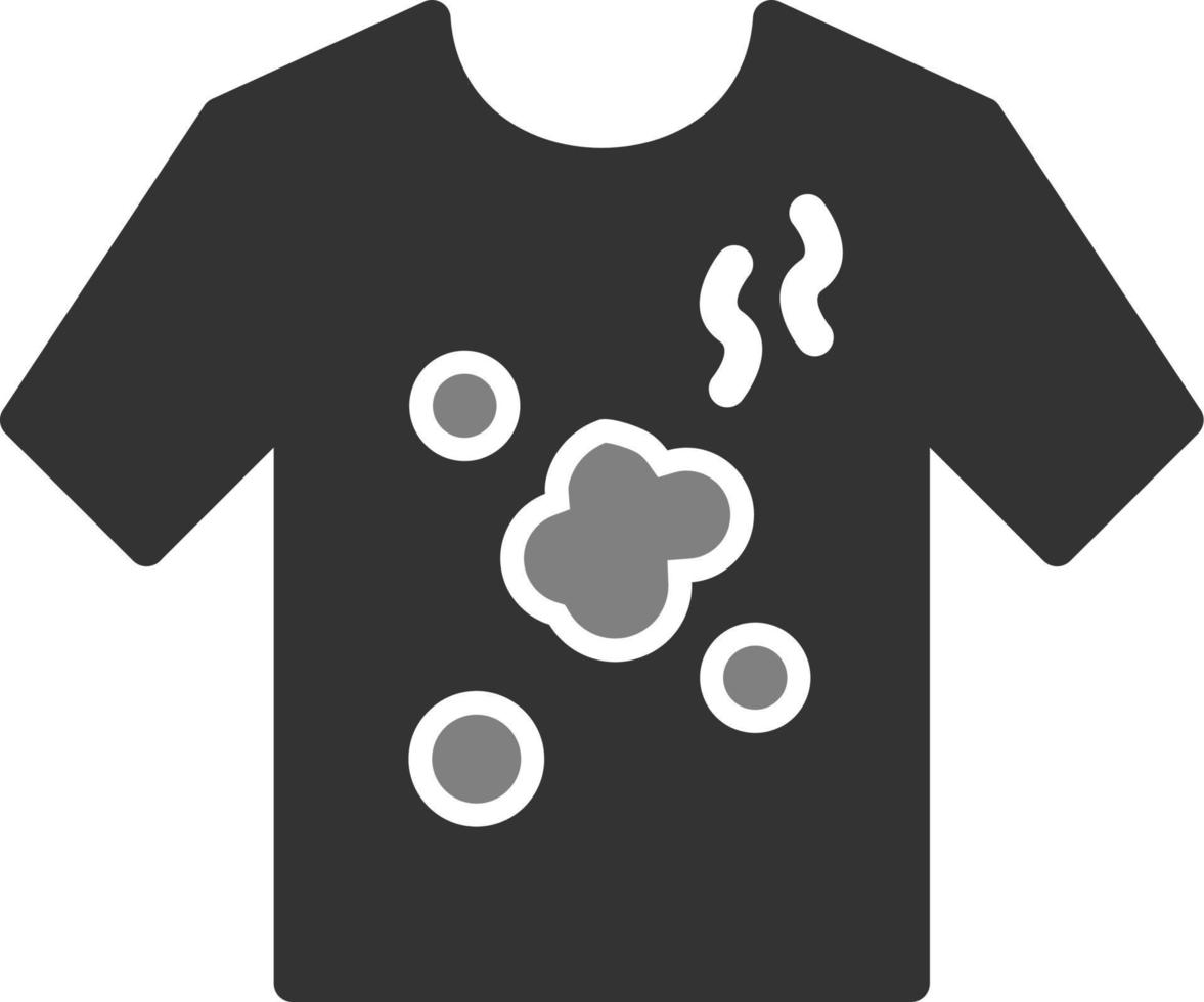 sucio camisa vector icono